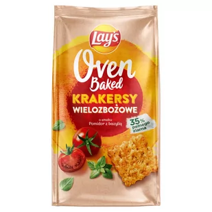 Lays - Oven Baked Krakersy wielozbożowe o smaku pomidora z bazylią - Krakersy - miniaturka - grafika 1