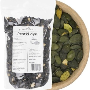 Pestki Dyni Łuskane Polskie 500g Naturalne Świeże Kuchnia Zdrowia