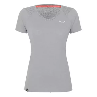 Koszulki sportowe damskie - Koszulka Salewa Pure Salamander Am W T-Shirt. - heather grey - grafika 1