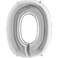 Balony i akcesoria - Balon Foliowy Litera 40' O srebrna - miniaturka - grafika 1