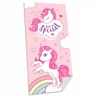 Okrycia kąpielowe dla dzieci - Unicorn Jednorożec Ręcznik Plażowy Kąpielowy Bawełniany 140 Cm X 70 Cm - miniaturka - grafika 1