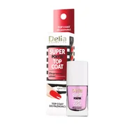 Lakiery do paznokci - Delia TOP COAT SUPER POŁYSK 11ML - miniaturka - grafika 1