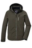 Kurtki męskie - G.I.G.A. DX Męska kurtka funkcyjna/kurtka outdoorowa z odpinanym kapturem GW 64 MN JCKT, ciemnooliwkowa zieleń, 4XL, 42539-000 - miniaturka - grafika 1