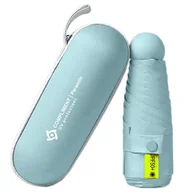 Parasole - Mała parasolka w mini kapsułce – Niebieska Składana UV50+ prezentowa - miniaturka - grafika 1