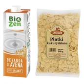 Płatki śniadaniowe i musli - Zestaw Śniadaniowy Premium: Mleko Owsiane I Płatki Śniadaniowe Kukurydziane - miniaturka - grafika 1