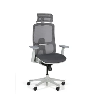 Fotel biurowy, krzesło biurowe Krzesło biurowe JOHNNY, szare - Fotele i krzesła biurowe - miniaturka - grafika 1