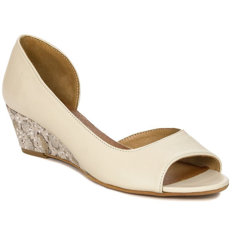 Półbuty Maciejka 01304-53-00-1 Beż Złoto-40