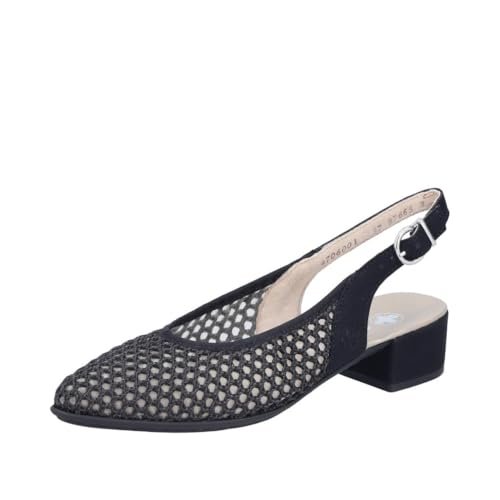 Rieker Damskie 47060 czółenka typu sling, czarny, 41 EU