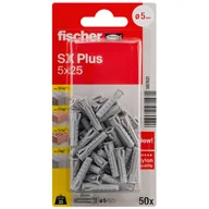 Kołki - Kołek rozporowy SX Plus 5 x 25 mm 50 szt. Fischer - miniaturka - grafika 1