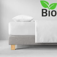 Prześcieradła - Prześcieradło Z Gumką Bio Bawełna Gots 6300/100 : Kolor - 100/weiss, Wymiary - 200/200 - miniaturka - grafika 1