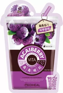 Mediheal Vita Acaiberry Mask 20 ml Maska energetyzująco tonizująca z jagodami acai LETNIA WYPRZEDAŻ DO 80% - Maseczki do twarzy - miniaturka - grafika 1
