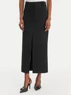 Spódnice - Patrizia Pepe Spódnica midi 8G0515/A498-K103 Czarny Regular Fit - miniaturka - grafika 1