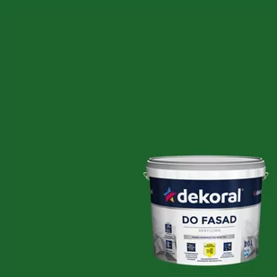 Dekoral Emulsja fasadowa Polinit zielona 1 l - Farby zewnętrzne - miniaturka - grafika 2