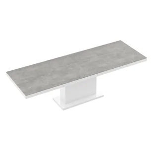 Stół rozkładany MODICA Grey Stone MAT + Biały HG - Stoły - miniaturka - grafika 1