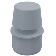 Łączniki, trójniki, kształtki - Napowietrzacz kanalizacyjny fi 50 szary - miniaturka - grafika 1