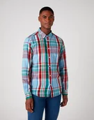 Koszule damskie - Wrangler Ls 1Pkt Bdown Shirt Formula Red W5F34Sxwo-M - miniaturka - grafika 1