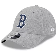 Czapki damskie - New Era 9FORTY Boston Red Sox czapka baseballowa - MLB Melton Wool Essential - szaro-granatowa - miniaturka - grafika 1