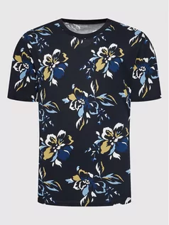 Koszulki męskie - Selected Homme T-Shirt Viggo 16086124 Granatowy Relaxed Fit - grafika 1