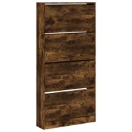 Szafki na buty - vidaXL Szafka na buty z 4 klapami dąb wędzony 80x21x163,5 cm - miniaturka - grafika 1