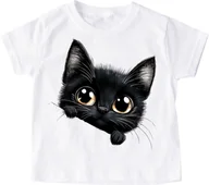 Koszulki dla dziewczynek - Koszulka z kotem dla dziecka KOTECZEK19 - miniaturka - grafika 1