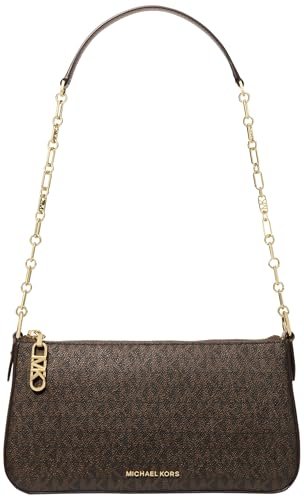 Michael Kors Damska torebka Empire Medium Chain Pouchette, Brązowy/Żołądź, Rozmiar Uniwersalny