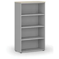 Regały biurowe - Regał biurowy PRIMO GRAY, 1434 x 800 x 420 mm, szary/brzoza - miniaturka - grafika 1