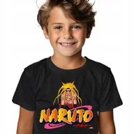 Koszulki męskie - KOSZULKA T-SHIRT DZIECIĘCA CZARNY PREZENT NA URODZINY NARUTO ROZMIAR 134 WZ - miniaturka - grafika 1