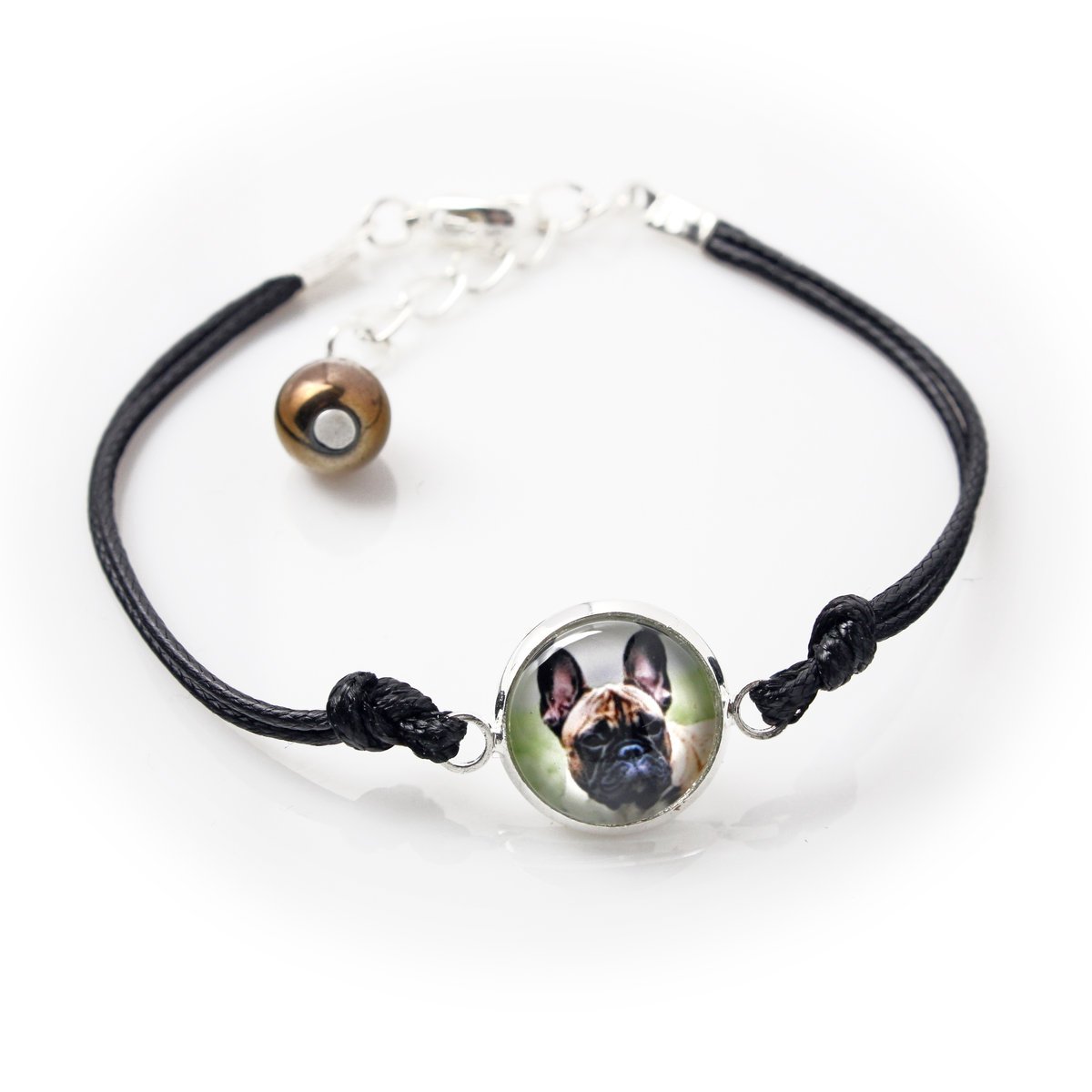 Buldog francuski - bransoletka z twoim zdjęciem handmade, wyjątkowa biżuteria marki Art-Dog