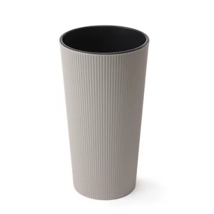 LAMELA doniczka LILIA JUMPER 25 cm wysokość 465 cm taupe - Donice - miniaturka - grafika 1