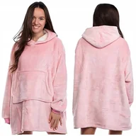 Bluzy męskie - DUŻA BLUZA KOC KOCOBLUZA OVERSIZE GRUBA Z KAPTUREM SZLAFROK DAMSKA MĘSKA - miniaturka - grafika 1