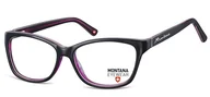 Okulary korekcyjne, oprawki, szkła - Kocie Korekcyjne okulary oprawki damskie Montana MA80E - miniaturka - grafika 1