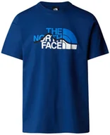 Koszulki męskie - Koszulka The North Face M Mountain Line Tee męska : Kolor - Granatowy, Rozmiar - S - miniaturka - grafika 1