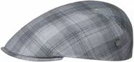 Czapki męskie - Kaszkiet Ganzona Check by Lierys, szaro-niebieski, L (58-59 cm) - miniaturka - grafika 1