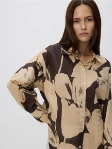 Reserved - Wzorzysta koszula - wielobarwny - Koszule damskie - miniaturka - grafika 1