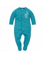 Pajacyki dla niemowląt - Pinokio Pajac niemowlęcy bawełniany Orange Flip turkus, Rozmiar: 56 - miniaturka - grafika 1