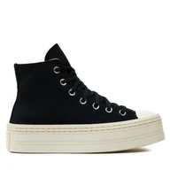 Trampki damskie - Trampki Converse Chuck Taylor All Star Modern Lift Platform Canvas A06141C Czarny - miniaturka - grafika 1