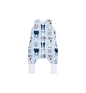 Śpiworki dla dzieci - Śpiworek letni z nogawkami 0,5 TOG LIGHT - Koty niebieskie - od 2l do 4l - miniaturka - grafika 1