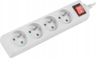 Listwy zasilające - Listwa zasilająca Lanberg Listwa Zasilająca Przedłużacz 1,5m 4x230V włącznik - miniaturka - grafika 1