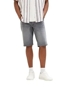 TOM TAILOR Męskie bermudy jeans szorty 1035655, 10219 - used mid stone grey denim, 34 - Spodenki damskie - miniaturka - grafika 1