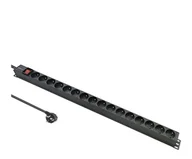 Listwy zasilające - Qoltec Aluminiowa Listwa zasilająca PDU do RACK 16A 16xFR Pionowa - miniaturka - grafika 1