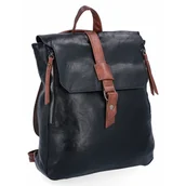 Torebki damskie - Plecak Damski Vintage XL firmy Herisson 1652H2023-11 Czarny - miniaturka - grafika 1