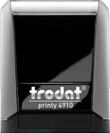 Pieczątki - Trodat PIECZĄTKA TRODAT 4910 SZARA - PODUSZKA CZARNA 26X9MM - miniaturka - grafika 1