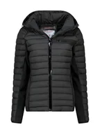 Kurtki damskie - Geographical Norway Kurtka pikowana "Aretha" w kolorze czarnym - miniaturka - grafika 1