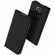 Etui i futerały do telefonów - DuxDucis Etui z klapką Skinpro do Xiaomi Poco X3 Nfc Czarny - miniaturka - grafika 1