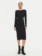 Sukienki - Patrizia Pepe Sukienka koktajlowa 8A1454/JZ26-K103 Czarny Slim Fit - miniaturka - grafika 1