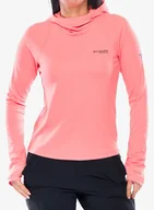 Bluzy sportowe damskie - Bluza z kapturem damska Columbia Summit Valley Hoodie - alpenglow - miniaturka - grafika 1