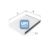 Filtry kabinowe - Filtr, wentylacja przestrzeni pasażerskiej UFI Filtry 53.041.00 - miniaturka - grafika 1