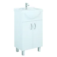 Szafki łazienkowe - Szafka z umywalką Kama 50 80,1 x 47,2 x 30,2 cm biały - miniaturka - grafika 1