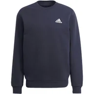 Bluzy męskie - Bluza męska adidas Essentials Fleece granatowa H42002 L - miniaturka - grafika 1