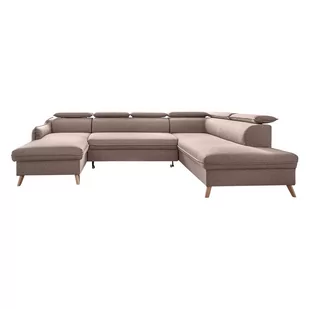 Beżowa rozkładana sofa w kształcie litery "U" Miuform Sweet Harmony, prawostronna - Narożniki - miniaturka - grafika 1